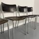 Set of 6 stackable chairs designed by Gustav Hassenpflug, Bauhaus, 1940s.
