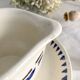 Longchamp ironstone gravy boat, Arlette model, 1950s