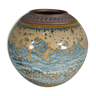 Vase enamelled contemporary ceramic ball