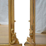 Matched pair of victorian giltwood overmantel mirrors