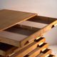 Antique plan cabinet in beech wood – Central Europe, around 1950