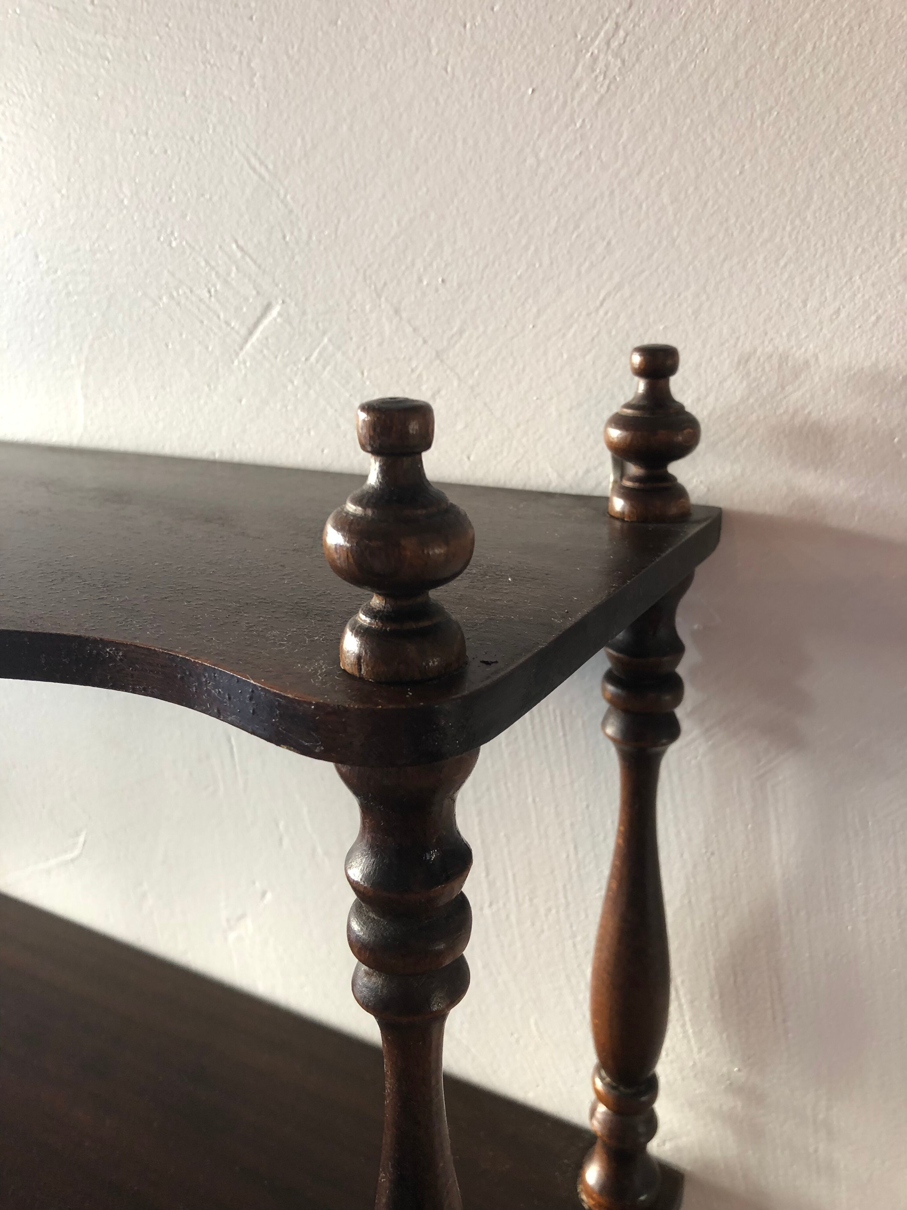 Old wooden shelf