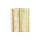 Mid-Century Modern Ice Glass & Brass Wall Light from Kaiser, Germany. 1960s