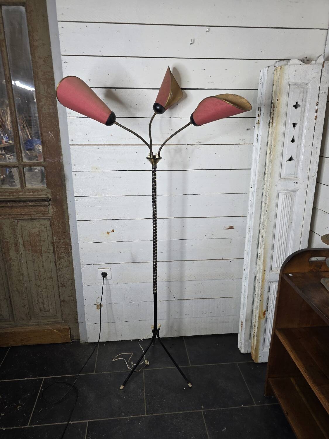 1960s tripod floor lamp