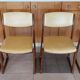 4 sled chairs, vintage