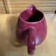 Old Red Ceramic Jug Woven Willow Style Vintage #E336