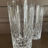 Verres en cristal vintage