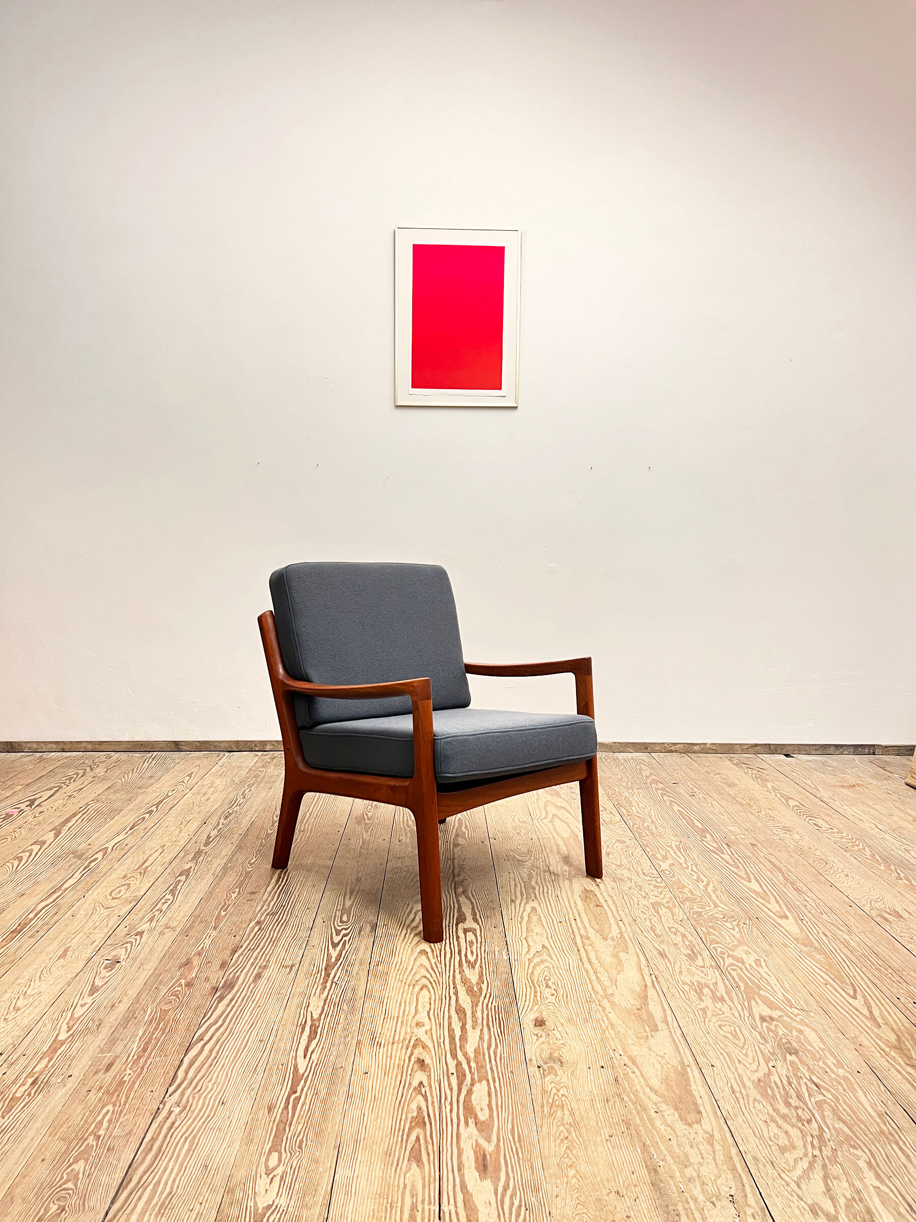 Teak armchair or easy chair by Ole Wanscher for France & Son, Mid Century Modern Danish Design, 1950er