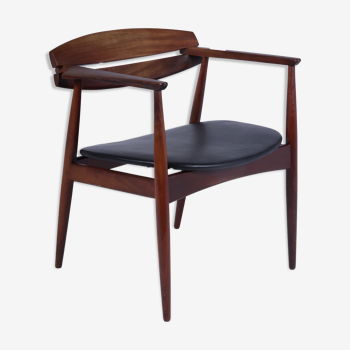 Mid century danish teak desk chair c1960