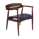 Mid century danish teak desk chair c1960