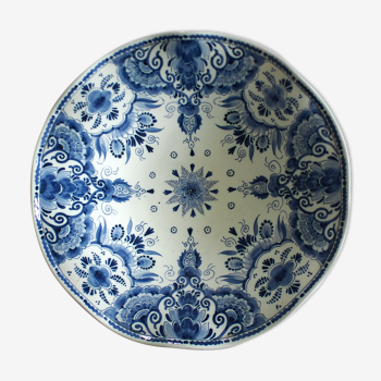 Plat "blanc bleu" de Delft manufacture de RAM à Arnhem (1921-1969)