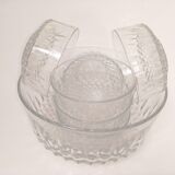 Arcoroc bowl with 6 cups