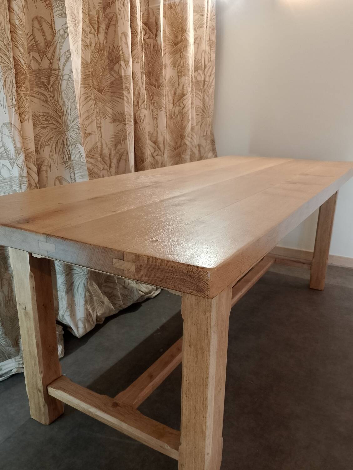 Table de ferme en chêne massif