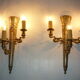 Paire d'appliques en bronze style empire Napoleon iii