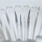 Molded pressed glass vase 1960s Height 22 cm