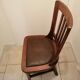 Chaise d'aisance en bois ancienne chene massif