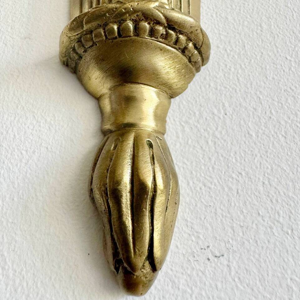 Pair of Mid-19th Century Napoleon III 2-Branch Gilt Bronze Candle Sconces