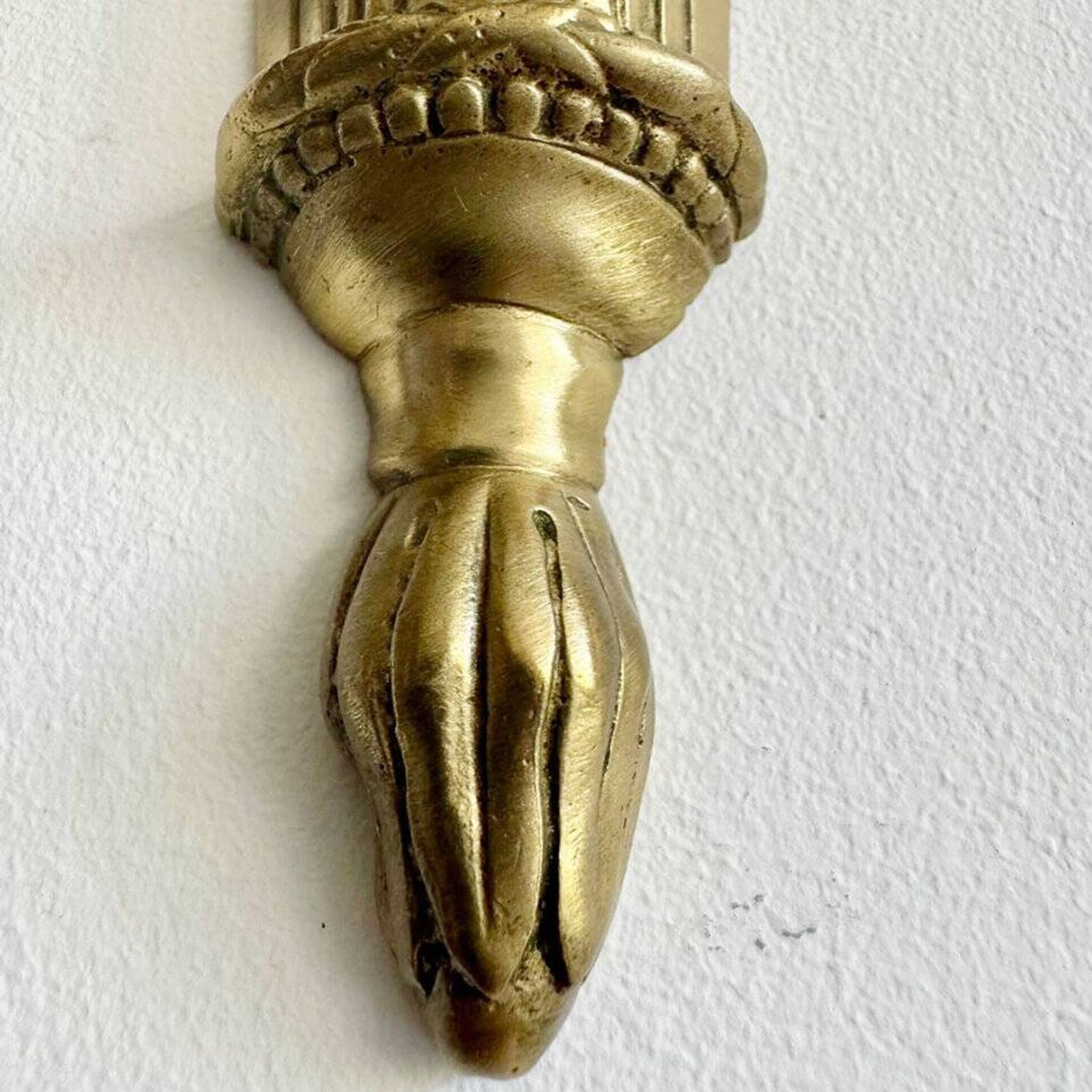 Pair of Mid-19th Century Napoleon III 2-Branch Gilt Bronze Candle Sconces