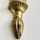 Pair of Mid-19th Century Napoleon III 2-Branch Gilt Bronze Candle Sconces