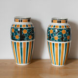 Pair of art deco vases
