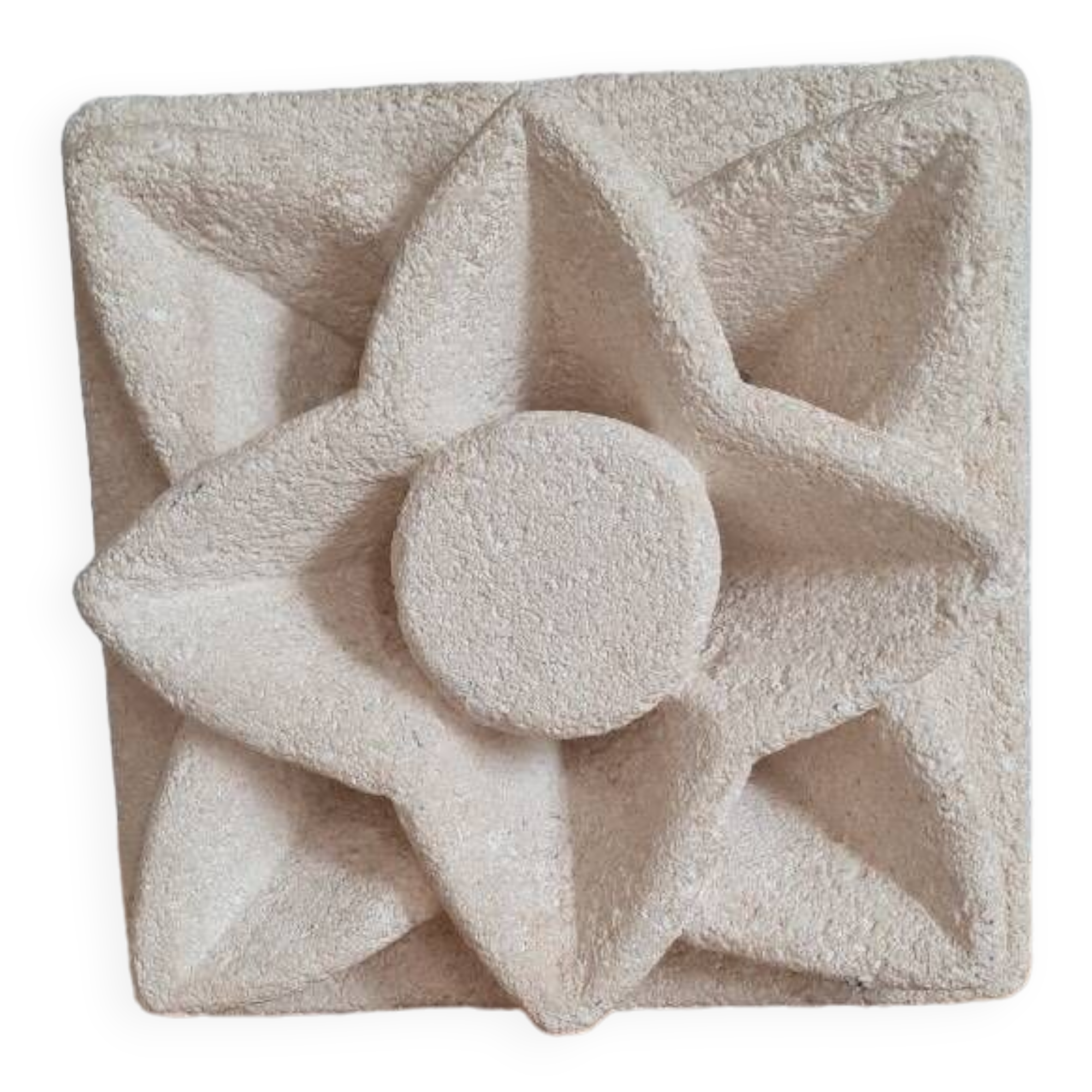 Vintage stone table lamp by Albert Tormos