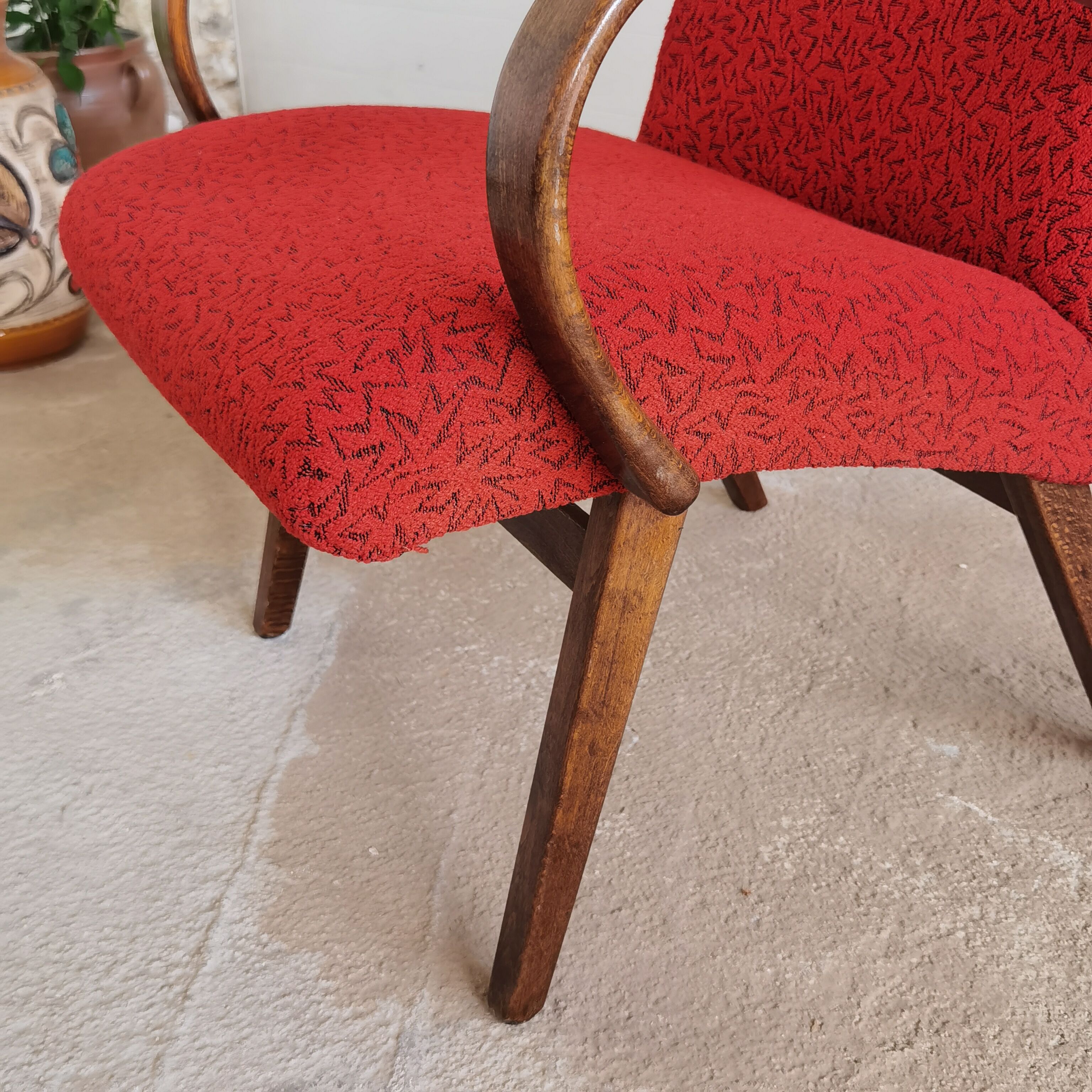 Pair of armchairs 6951 by Jaroslav Smidek for Dyha Brno 1969