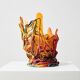 1st Edition Spaghetti Vase by Gaetano Pesce for Fish Design 1995 + Booklet