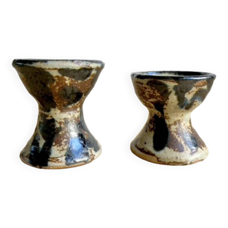 Vintage stoneware egg cups