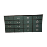 Industrial furniture in a row Ronéo 16 metal valves