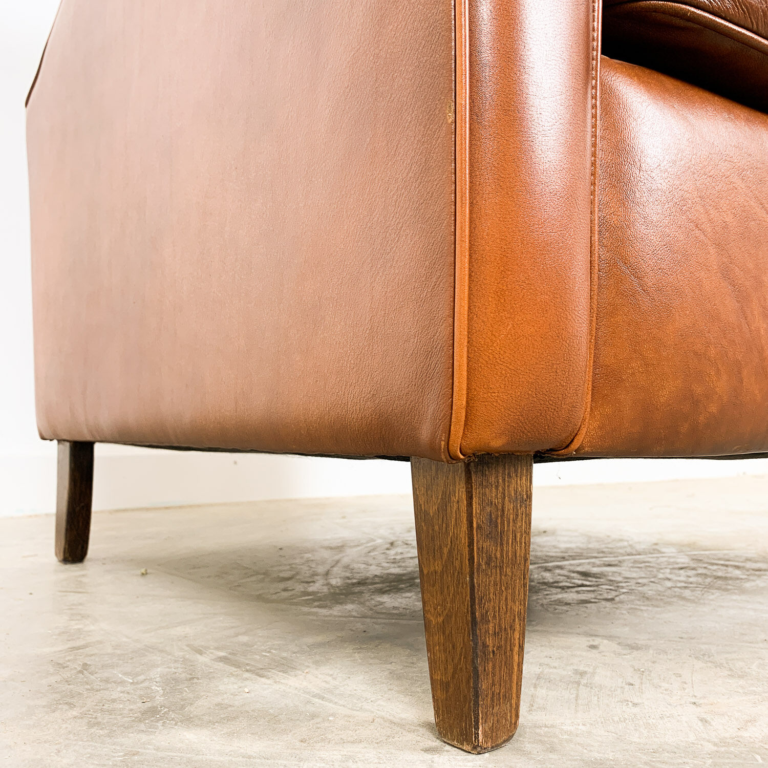 Vintage leather armchair