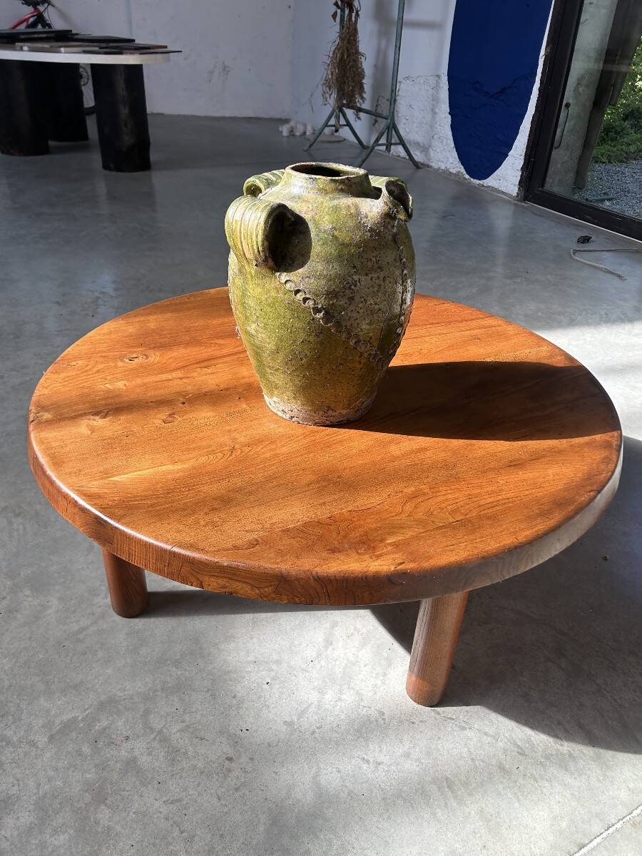 Glazed earthenware oil jug, Beauronne