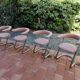 Set of 4 Modernist Swiss Zug Victori Dining Room Armchairs