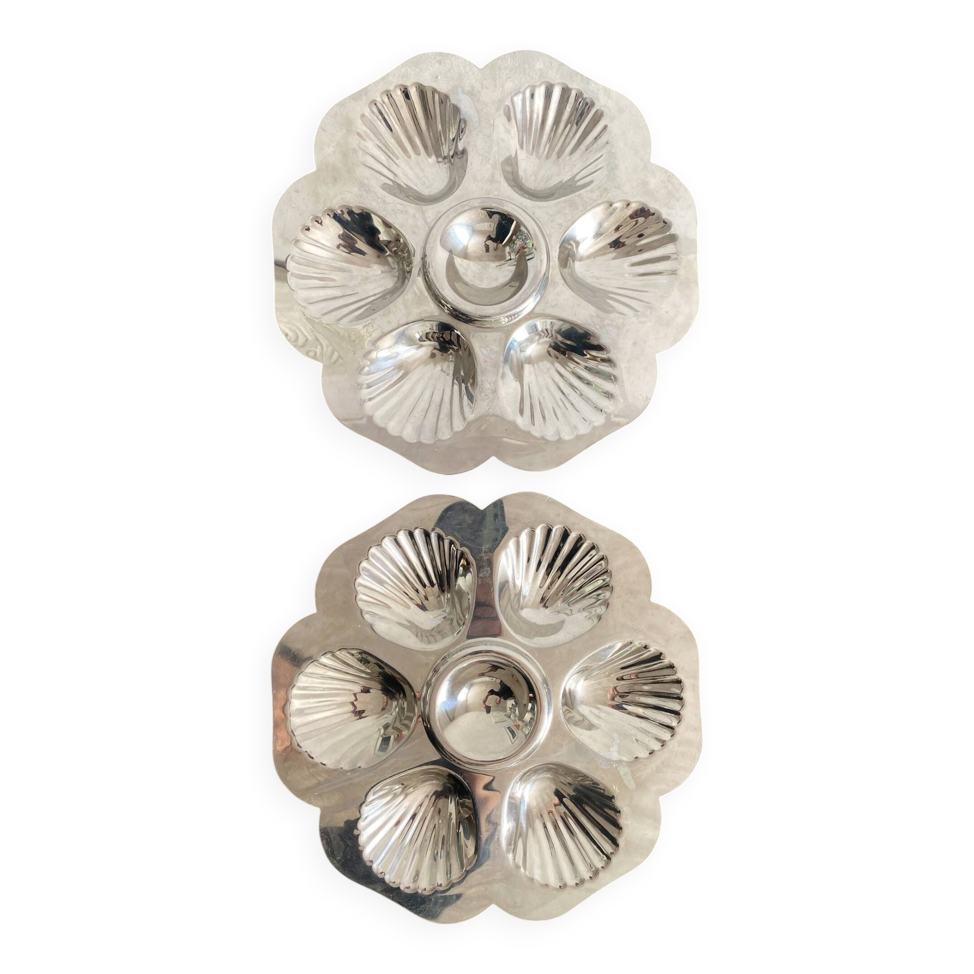 Stainless steel oyster plates
