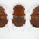 Set of 3 Les Arcs chairs by Charlotte Perriand, 1960s