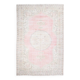 7x10 Shades Of Blush Pink Persian Rug,211x323Cm