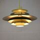 Green Danish Pendant Lamp | Kurt Wiborg Verona, 1970s Mid-Century