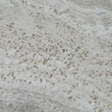 Vintage travertine table, Roche Bobois, France 1970