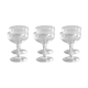 6 engraved crystal champagne cups