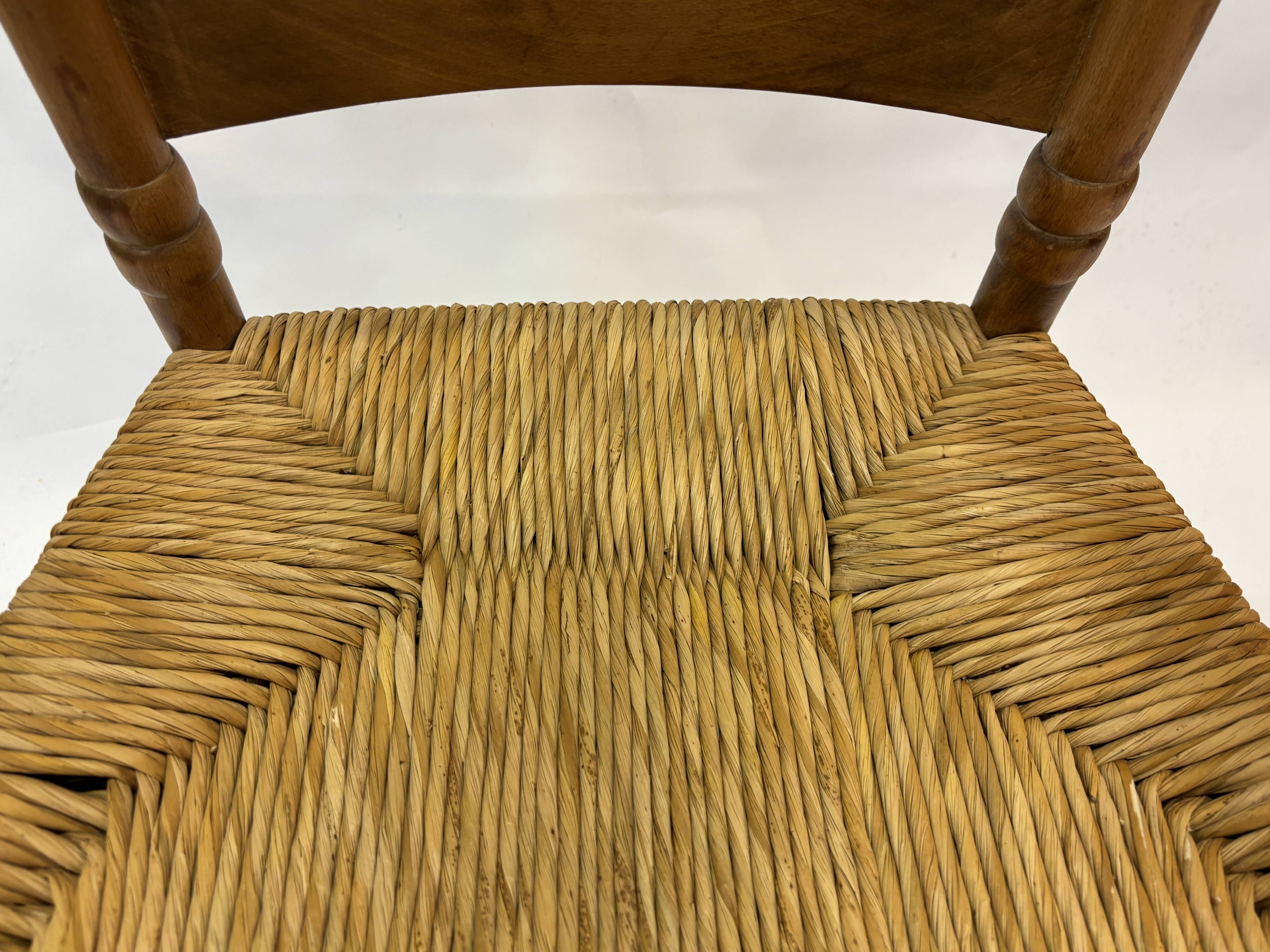 Art Deco chair minimalist oak wicker minimalist design