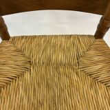 Art Deco chair minimalist oak wicker minimalist design