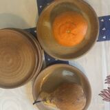 6 small stoneware plates