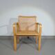 Chaise d'appoint en bois de hêtre et sangles par Olivo Pietro, Italie, années 1970