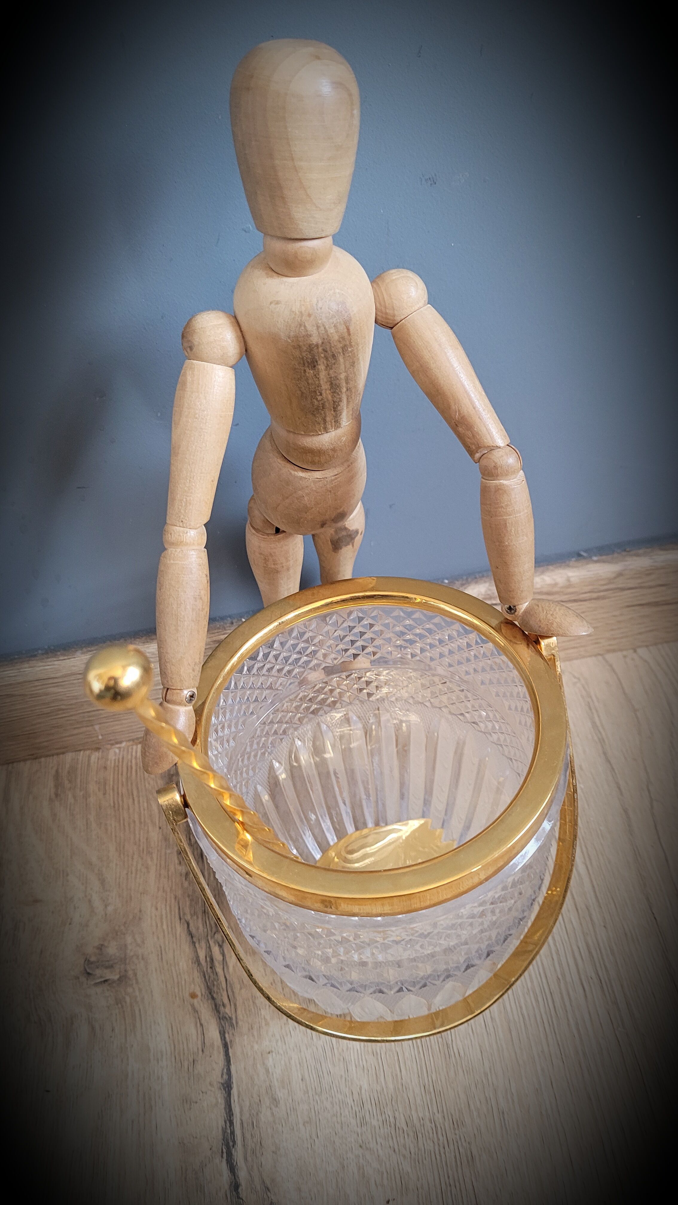 Golden ice bucket
