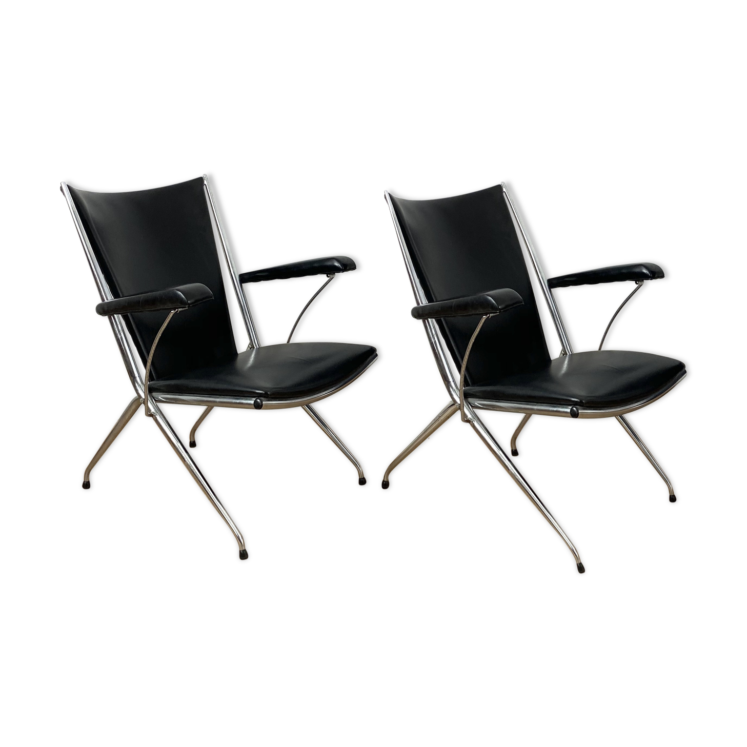 Pair of vintage folding chairs