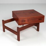 Illum Wikkelso side table in teak Hjorring Mobel Denmark 1960