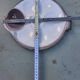 11 Longwy oyster plates with wells and a central compartment.