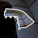 Vintage Scandinavian bench – Karl Sørlie & Sønner – restored, fabric