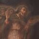 Ancient painting on a religious subject, oil on canvas, Italy 17th century.
