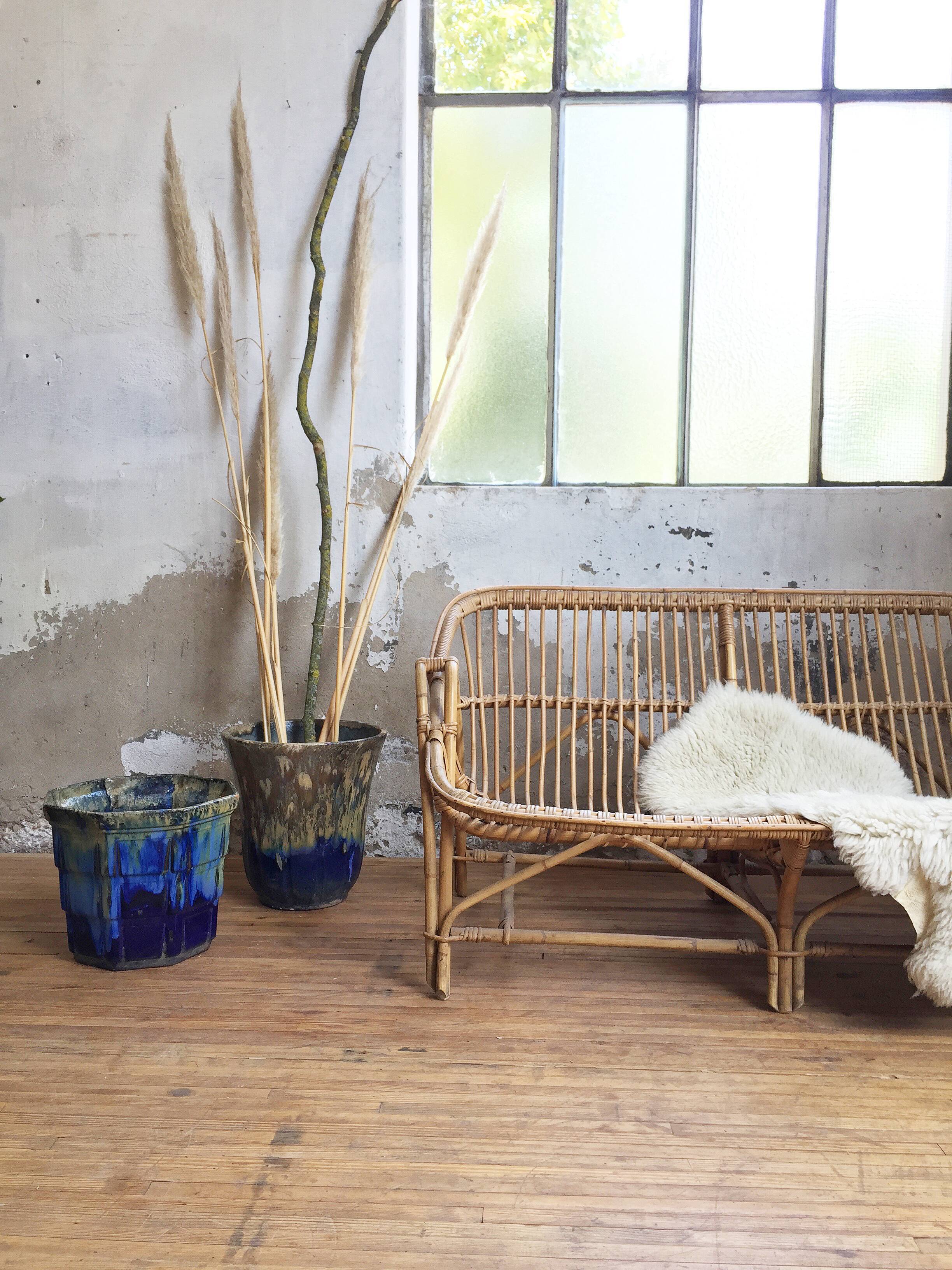 FLOWER pot XXL in glazed earth