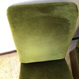 Pair of vintage green velvet heaters